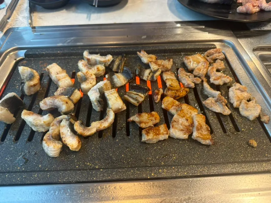 Close-up of appetizingly cooked eel