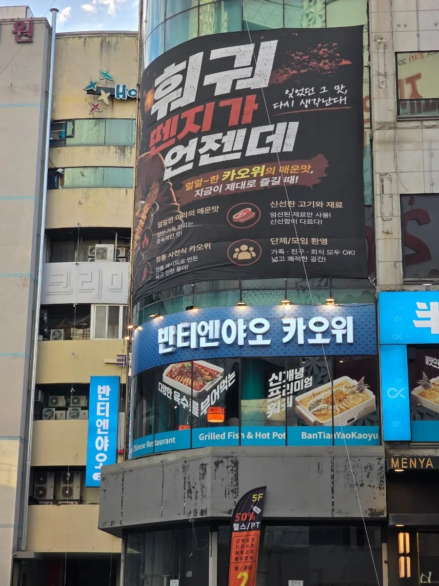 대전 카오위 식사 마무리