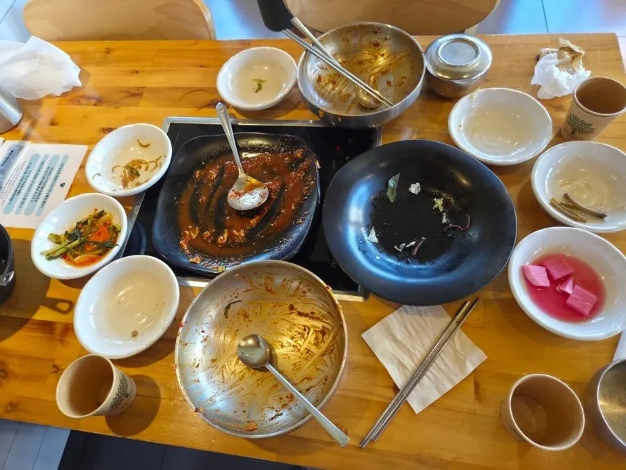 Menu that also includes fire-grilled webfoot octopus stir-fry