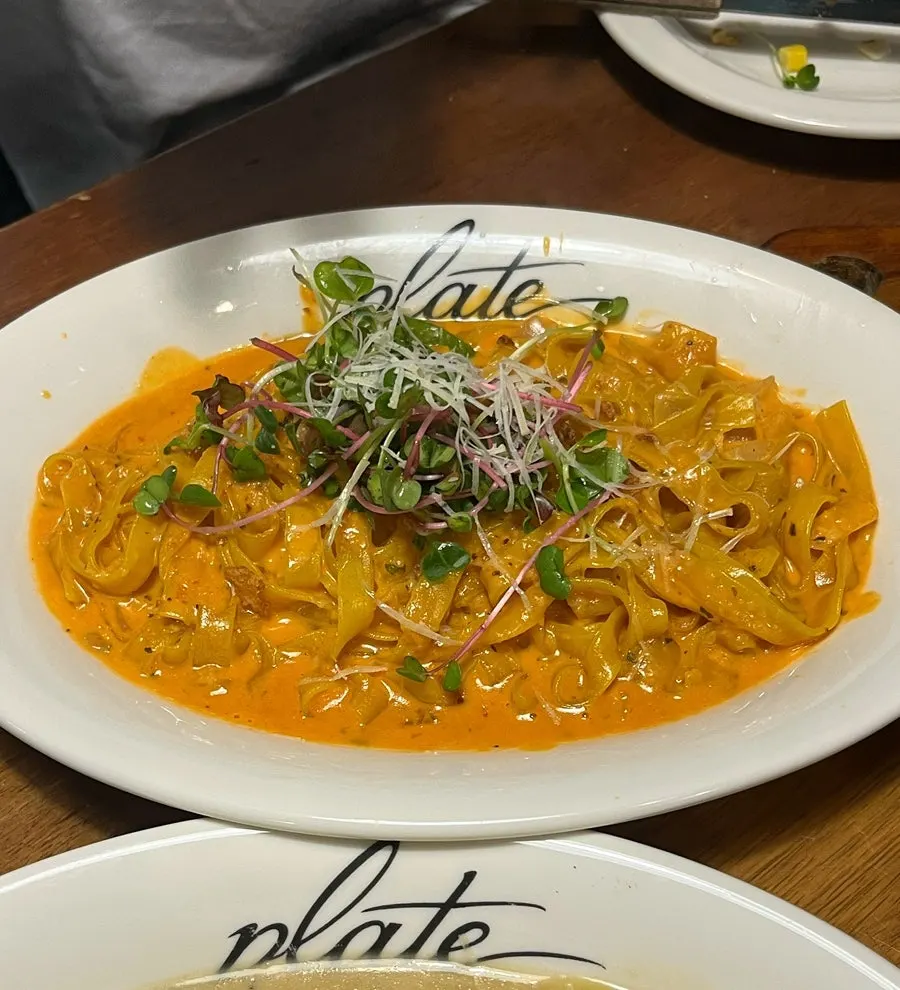 Creamy rosé fresh pasta