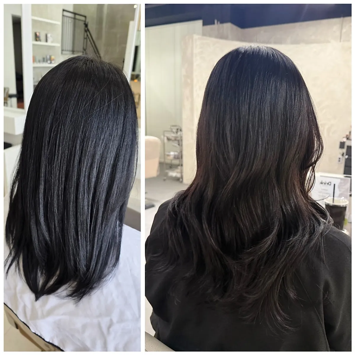 Final style from the magic setting perm at Project Lure