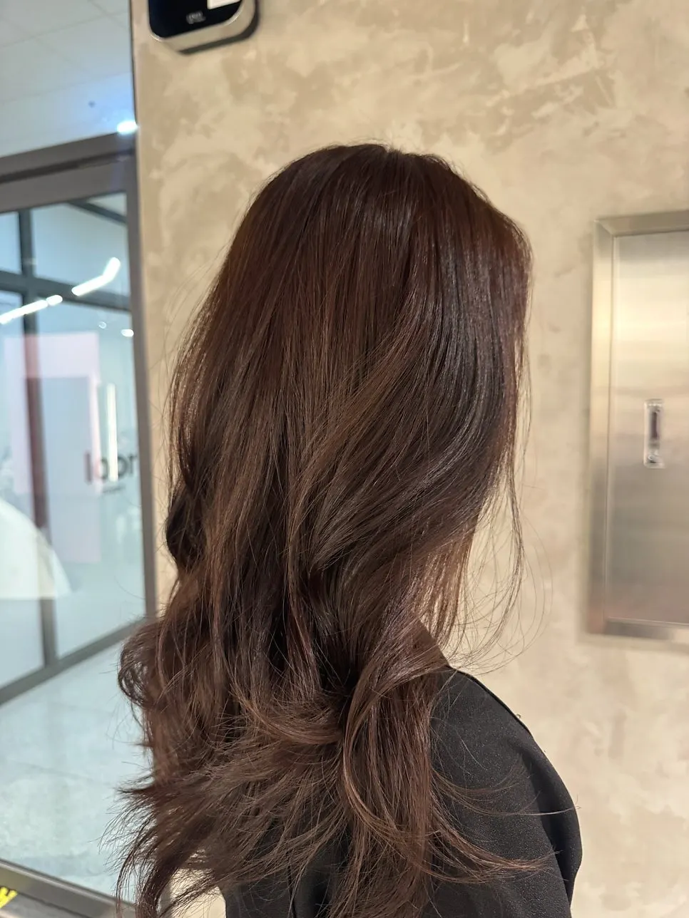 After photo following the bright brown dye