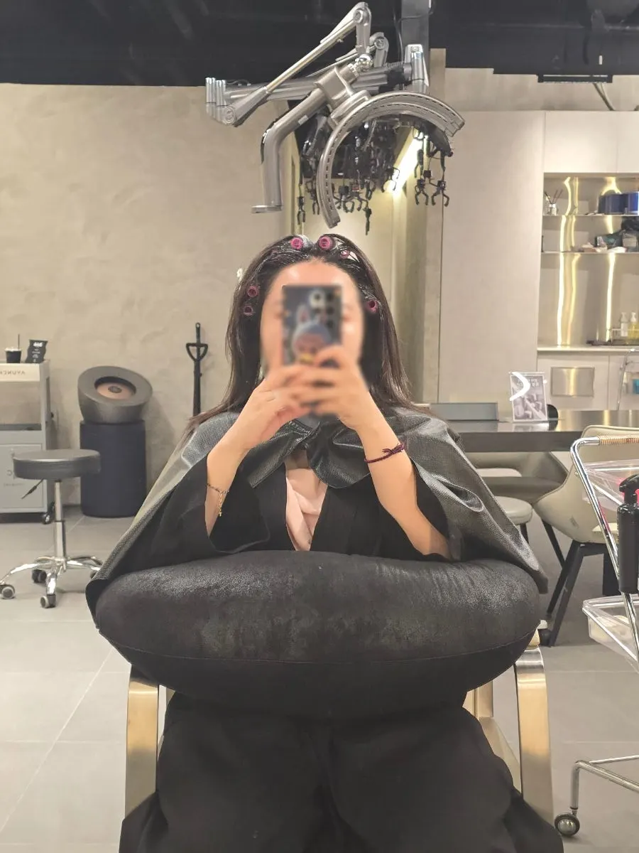 Rods rolled at the roots during the root volume perm process