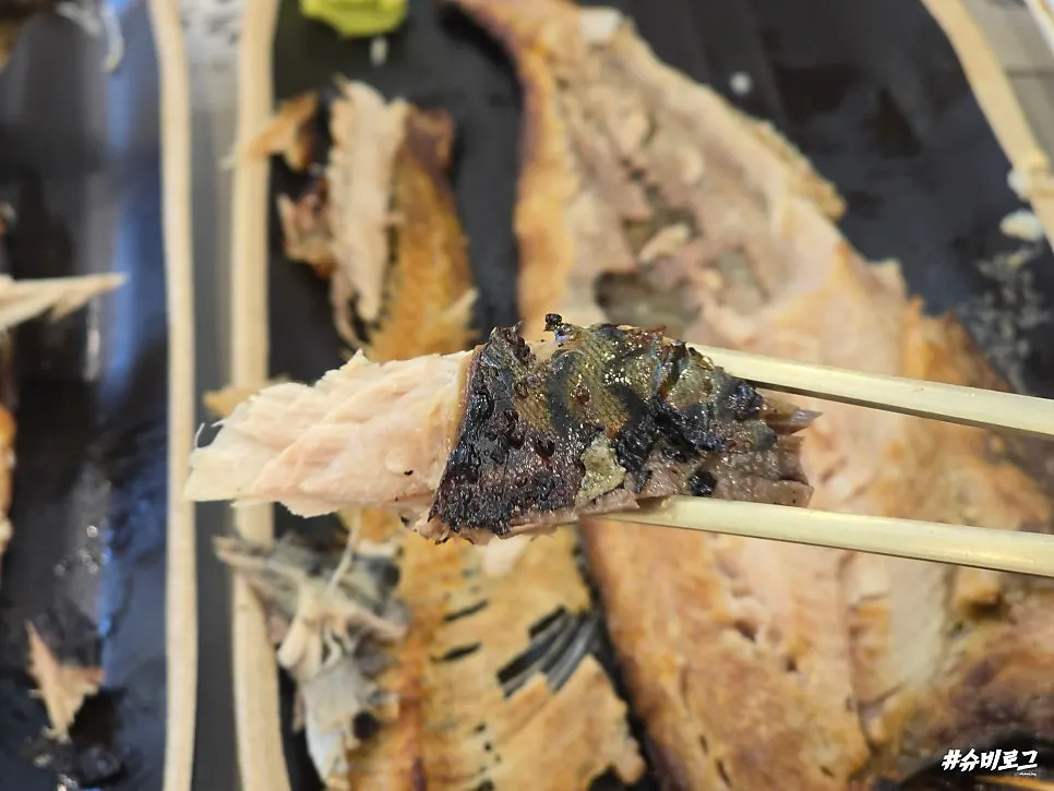 Large grilled fish served as a set meal