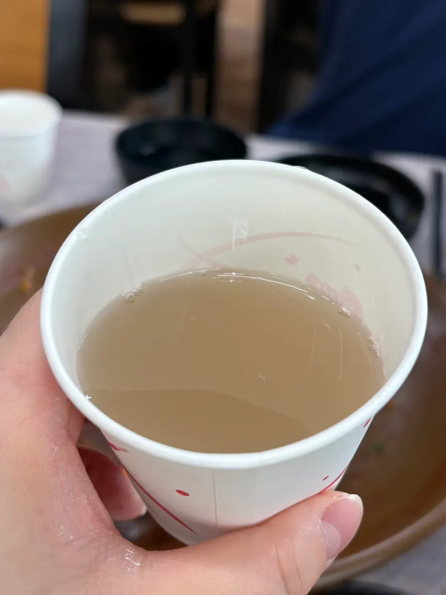 직접 끓인 섬마을 수제 식혜 한 컵