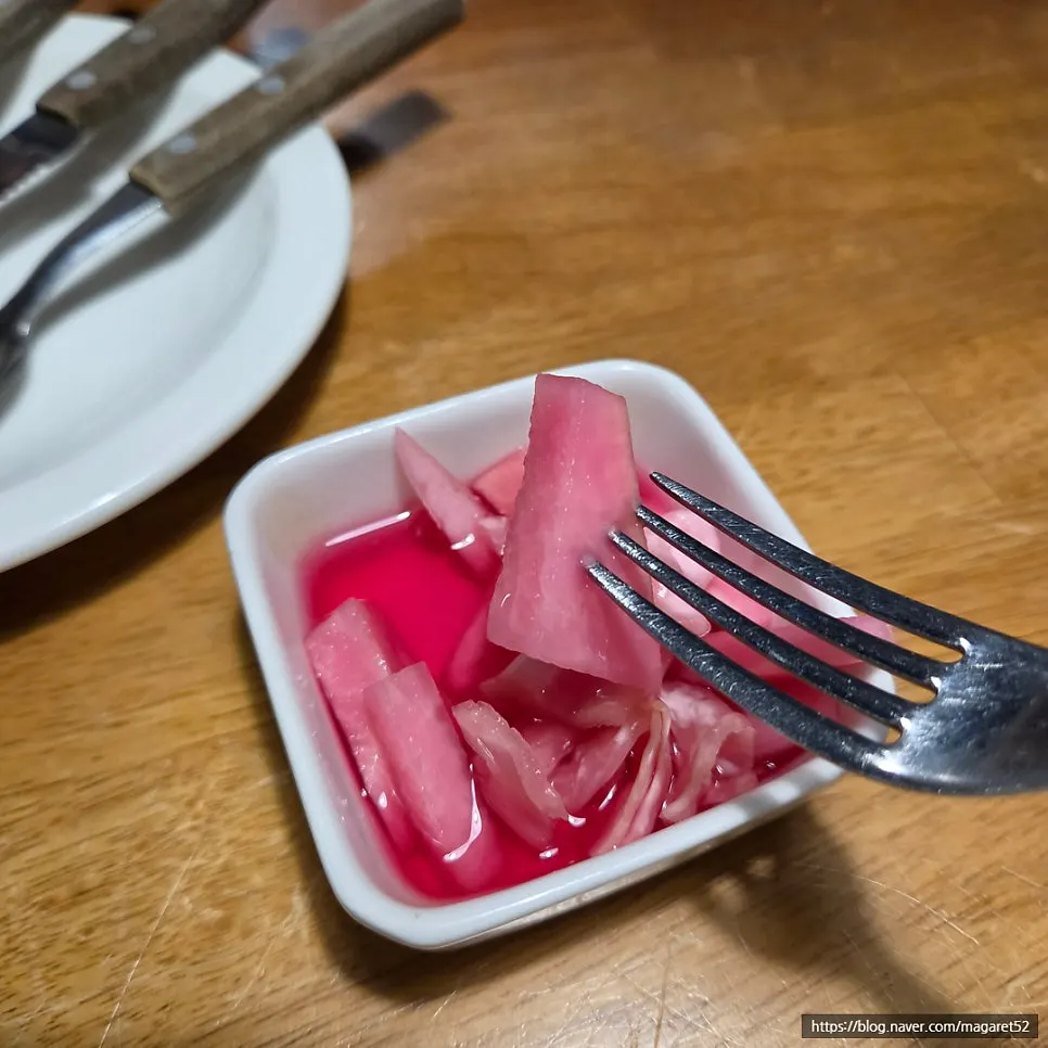Table at the end of the meal at Plate Sunhwa branch