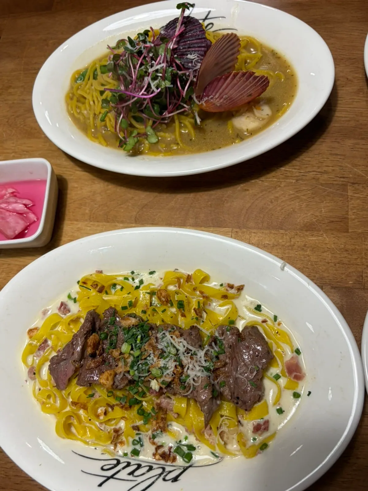 싹싹 비운 파스타 접시