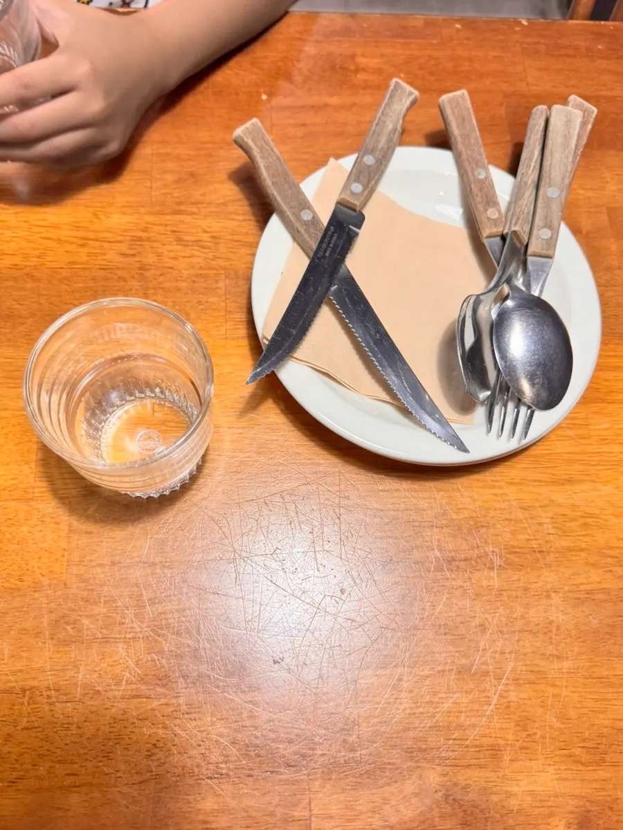 Plate's menu showing six choices of fresh noodle