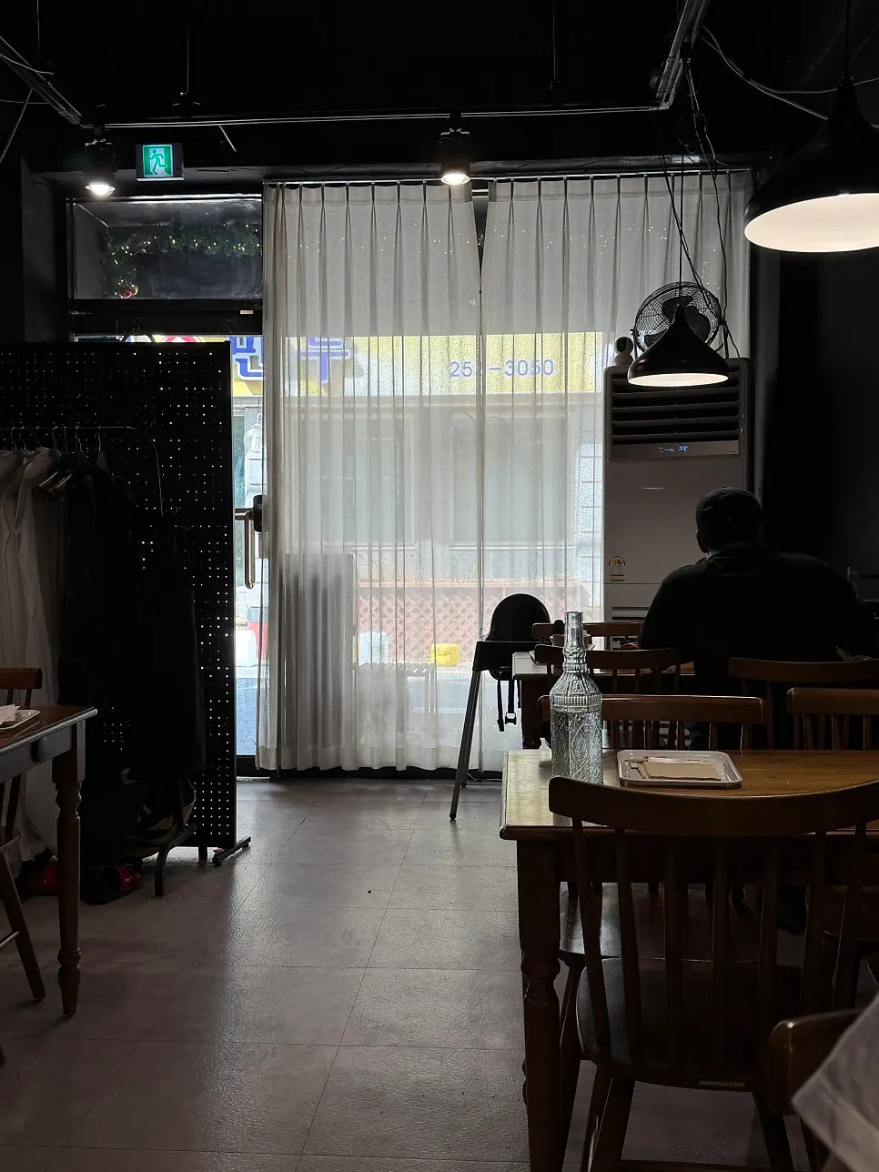 Clean and cozy interior of the restaurant