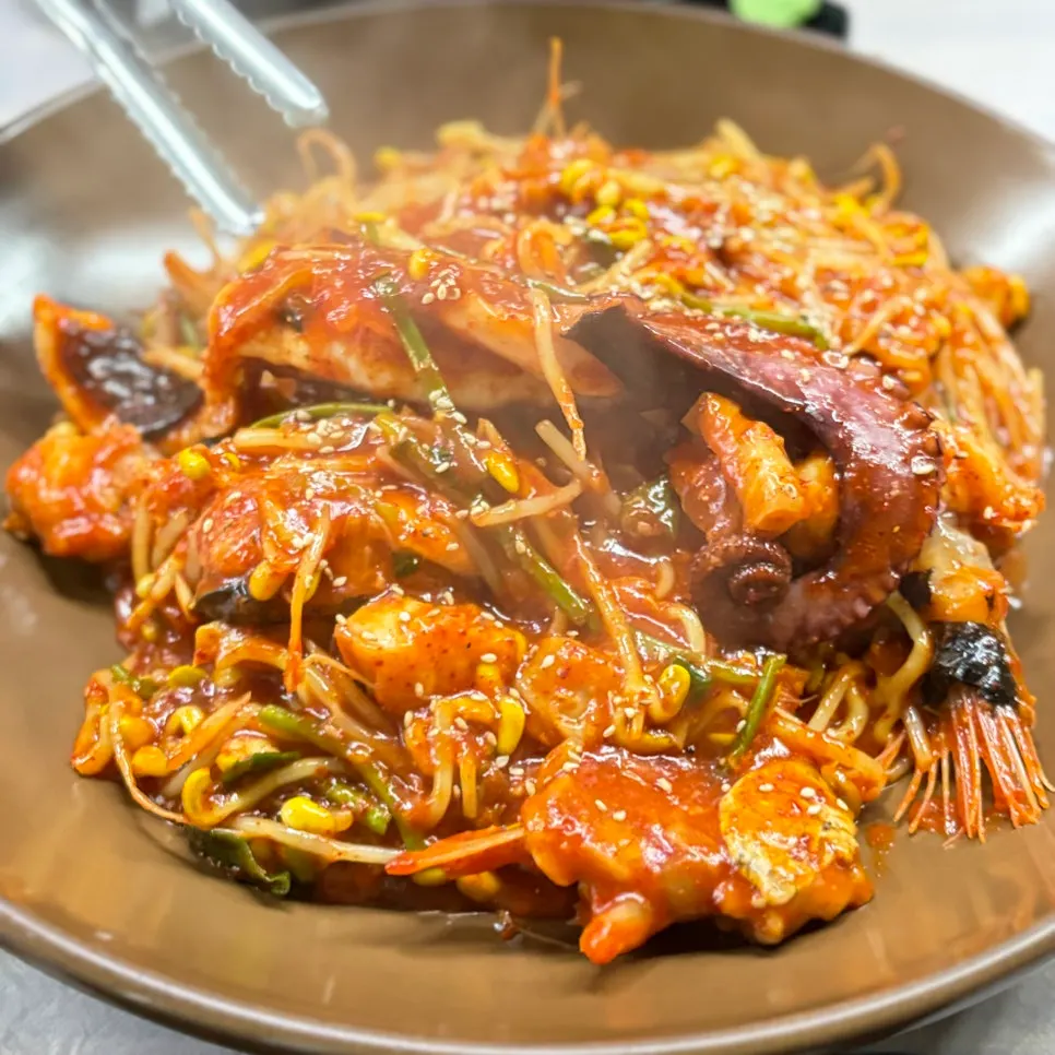 Small agujjim with octopus ordered for two