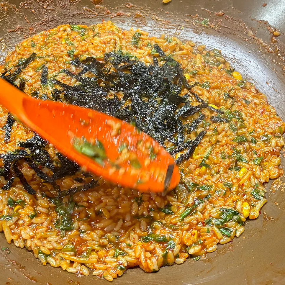 Fried rice made with the braising sauce