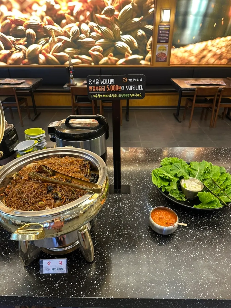 Self-serve side dish display