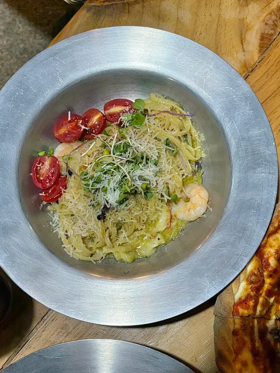 Toowoomba pasta in thick cream sauce