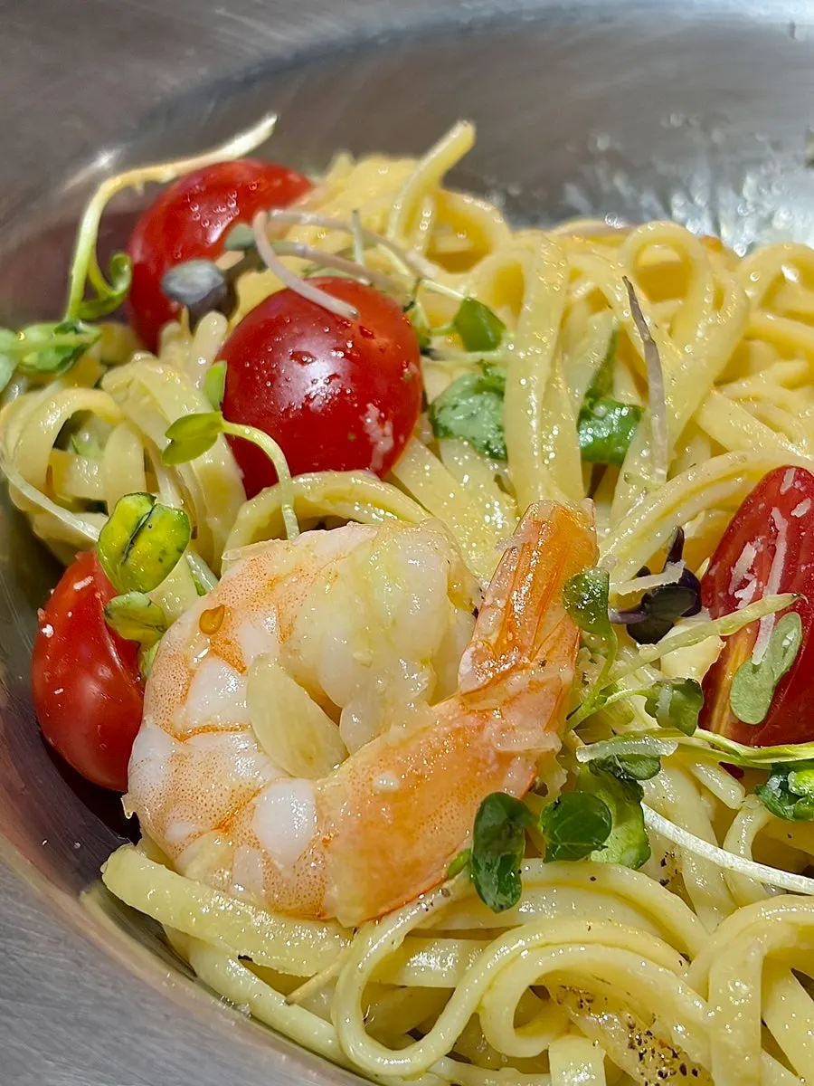 Toowoomba pasta eaten with pizza