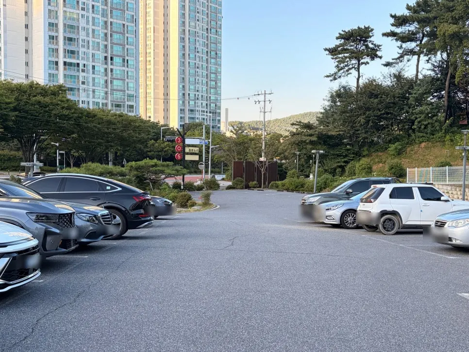 Dedicated parking lot at Boksakkot Pineun Jip