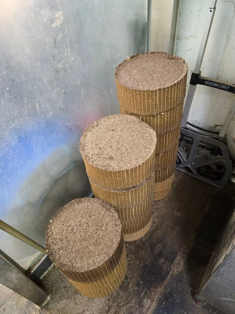 Oil press machine inside the shop