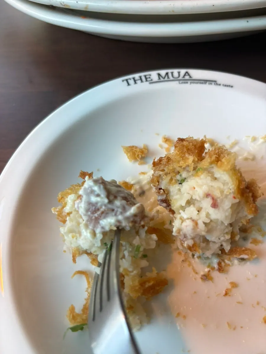Croquette filled with lobster