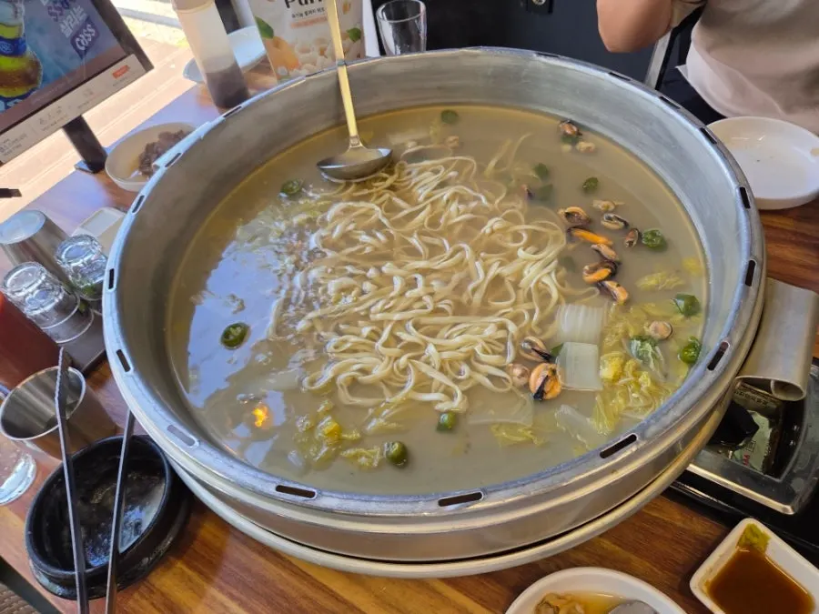 추가한 칼국수 사리