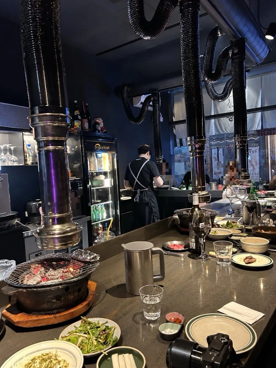 주문한 한우2인세트와 우설 구성