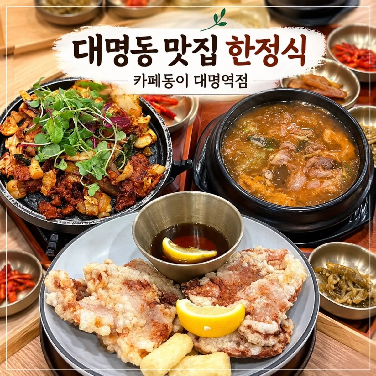 카페동이 대명역점 한정식 밥상 대표 사진