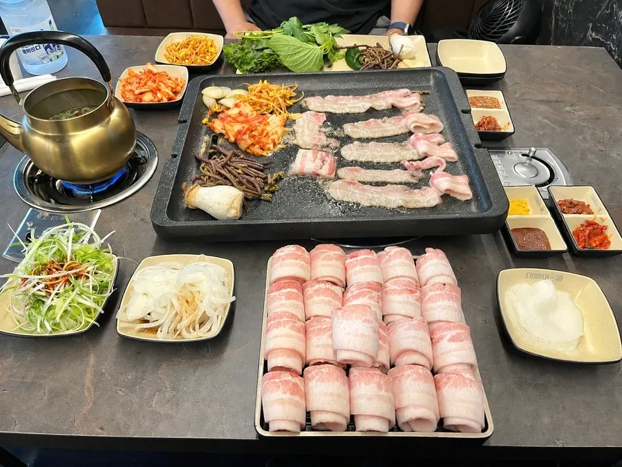 A full spread arranged from self bar ingredients