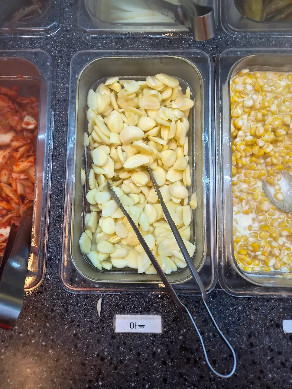 All-you-can-eat self-serve bar with fresh wrap vegetables
