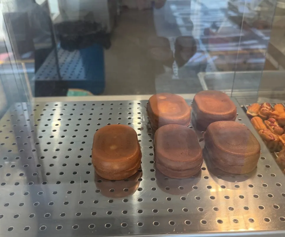 A large Daeshin Peanut Bread egg bread