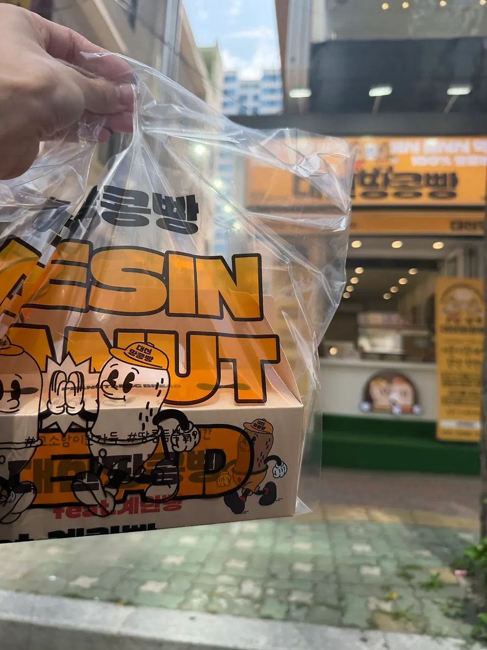 DAESIN PEANUT branded plastic bag packaging