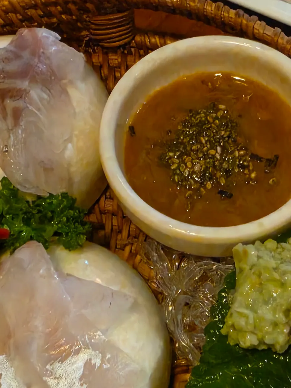 Daeun's hoemuchim with tot, cucumber, and salmon