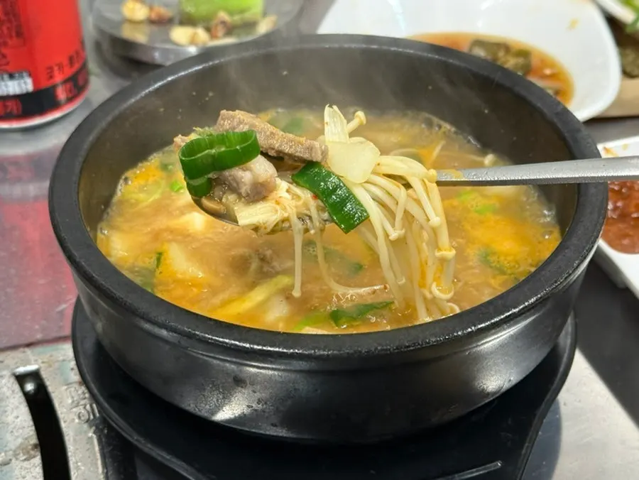 식사로 주문한 된장찌개