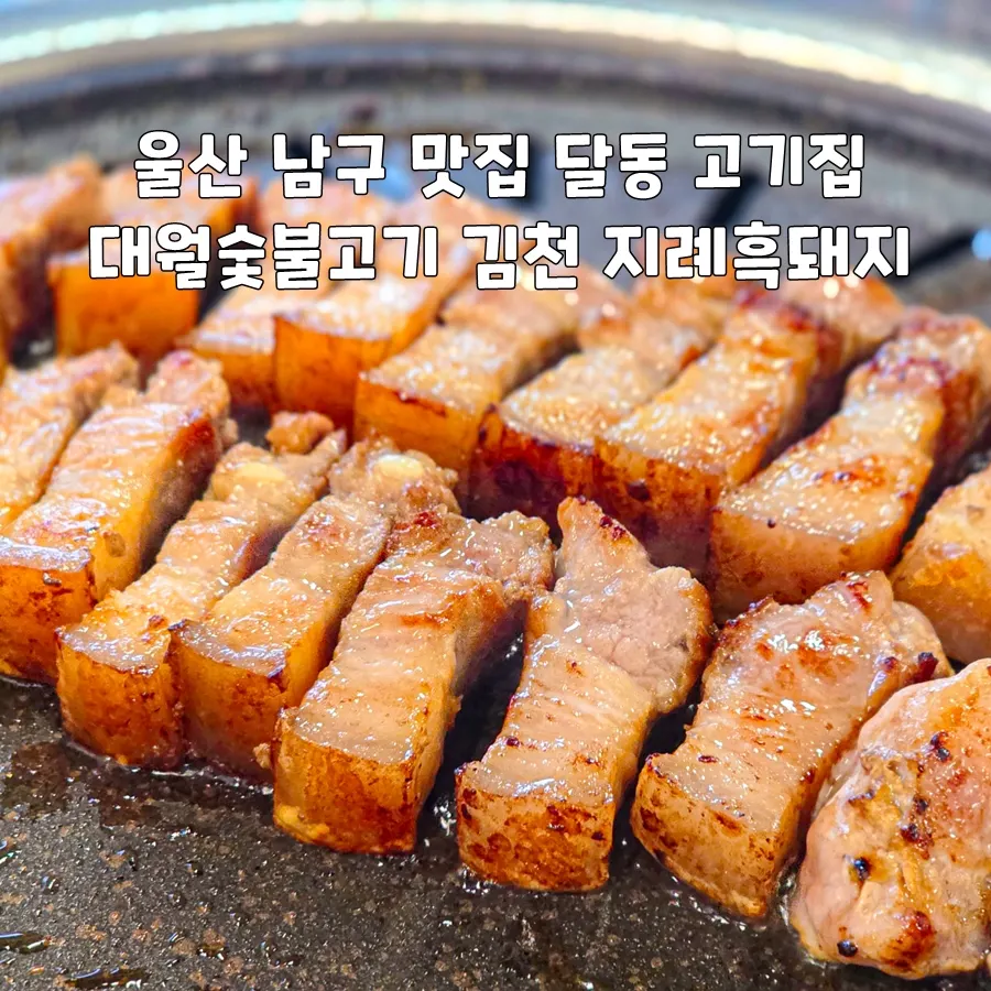 대월숯불고기 김천 지례흑돼지 구이 대표 이미지