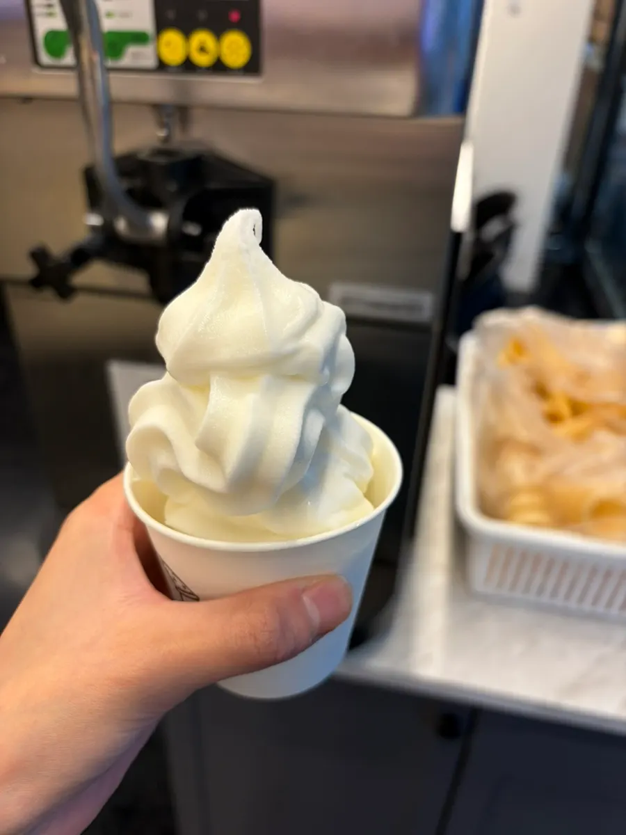 컵에 받은 셀프 소프트 아이스크림