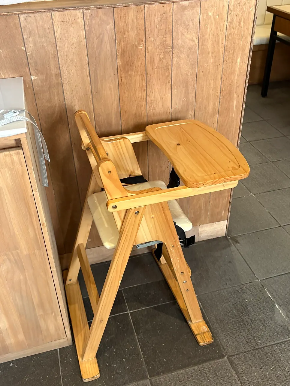 Bar table seating good for solo dining