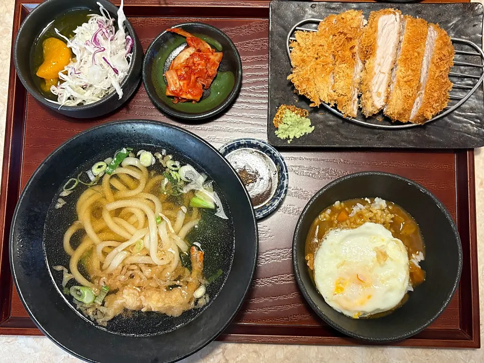 Two set menus laid out on the table