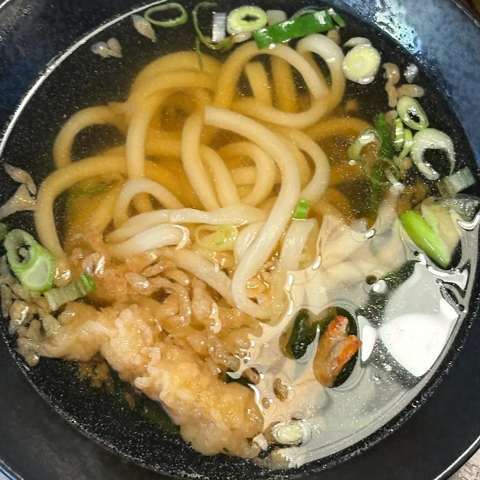 A bowl of udon included in the combo set
