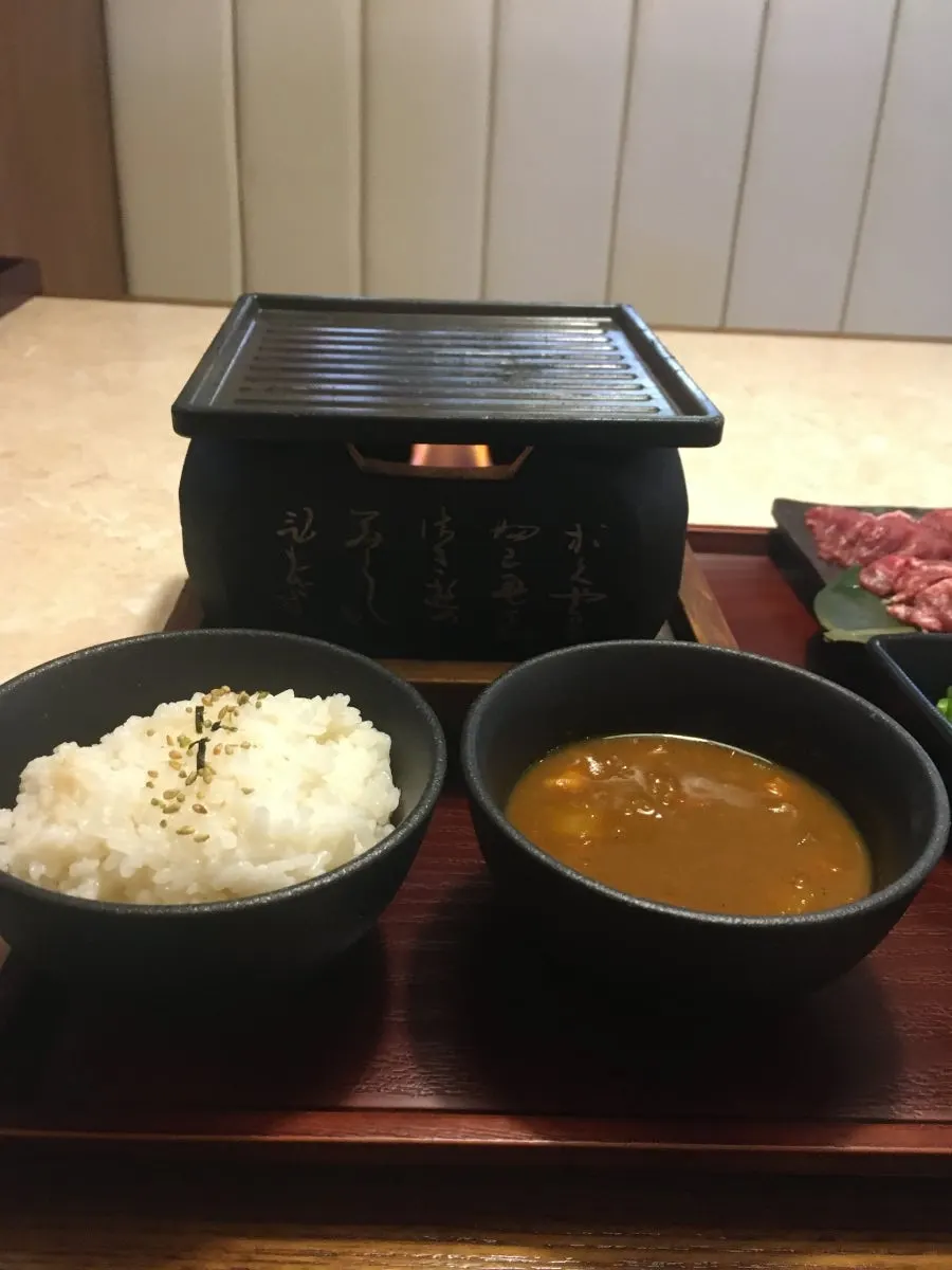 불이 올라온 1인 화로