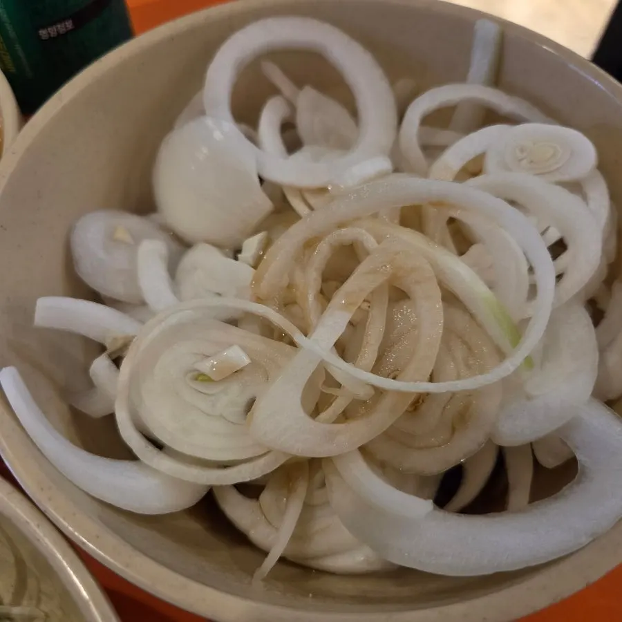 Rib set including Cheongyang cream udon