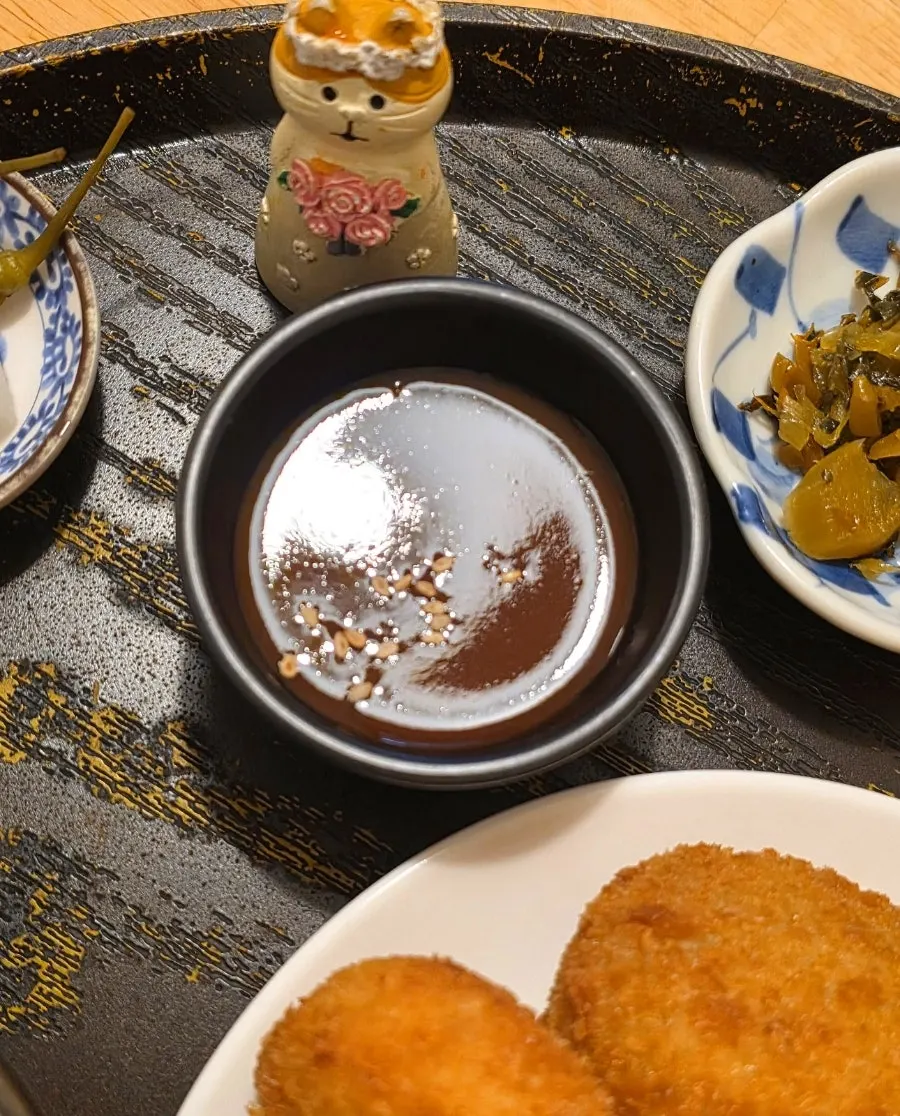 모둠고로케 카레세트 상차림