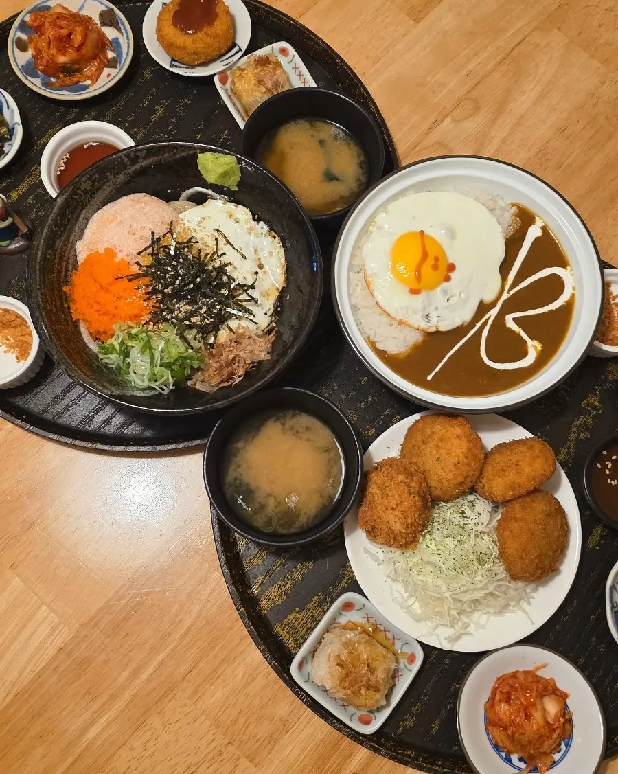 식사를 마친 다이도코로 광안리본점 테이블