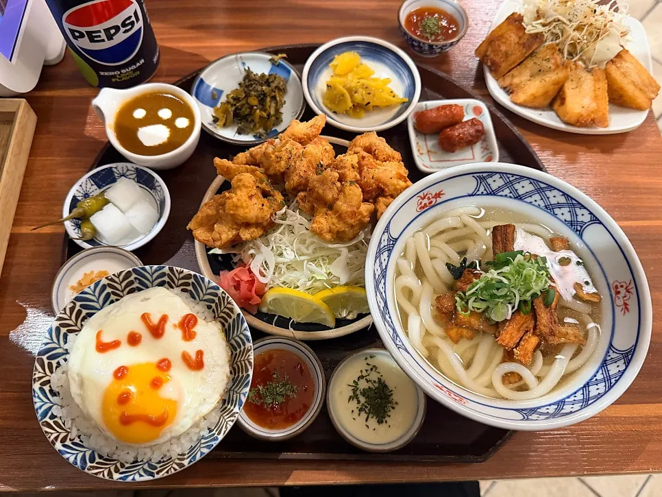 Table at Daidokoro after finishing the meal