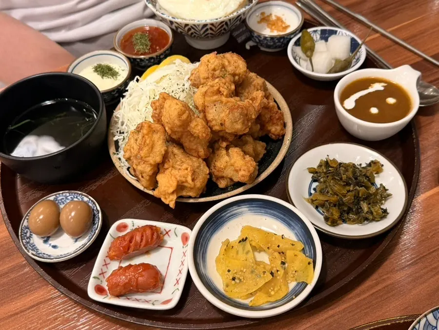 Full karaage set meal