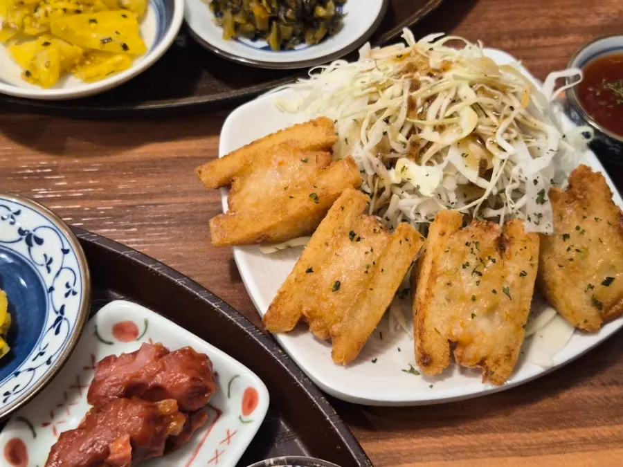 Bite-sized mini menbosha, fried, 4 pieces