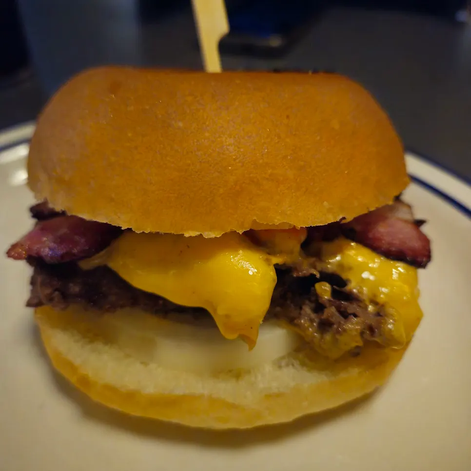 Cross-section showing the thick handmade bacon