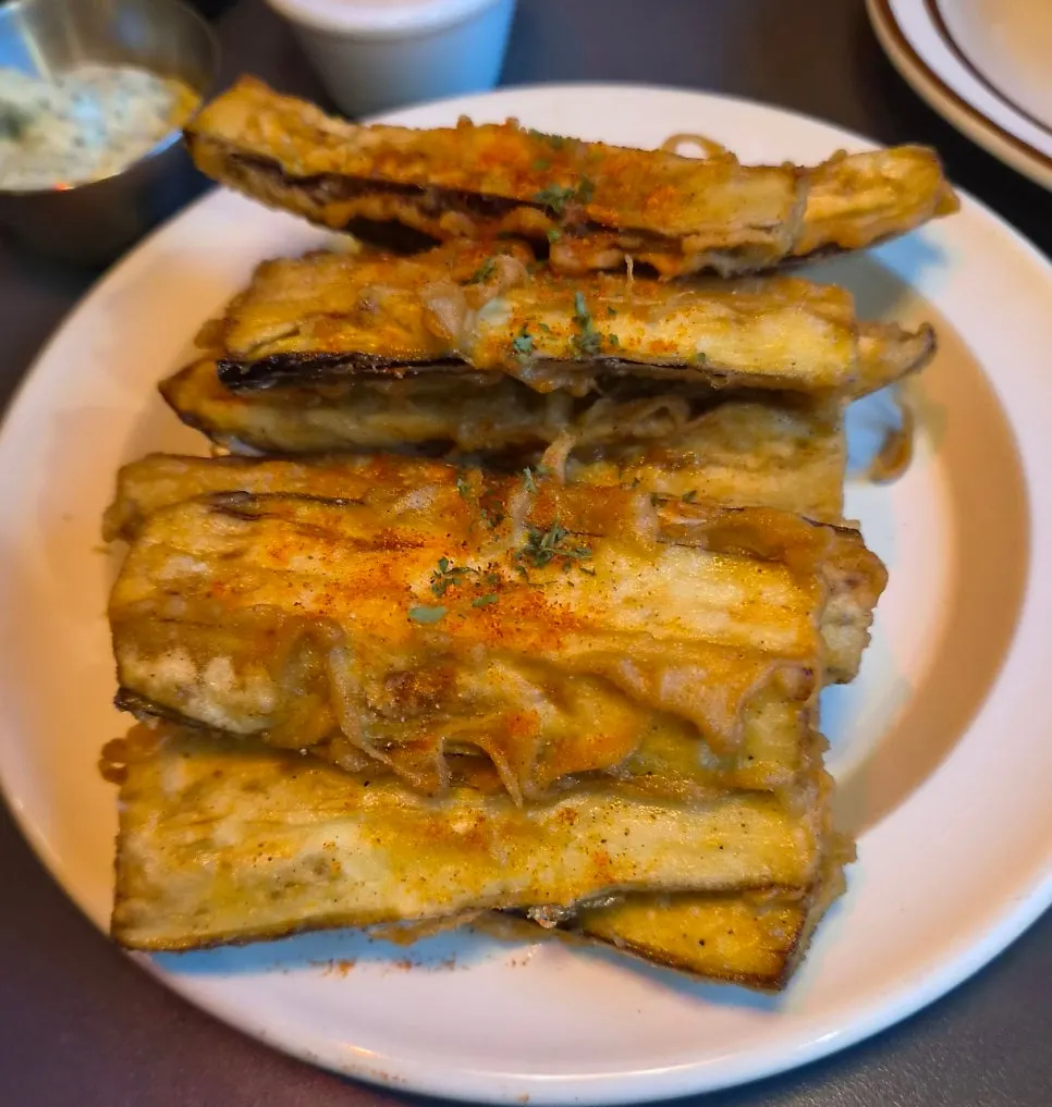Daily Fix eggplant fries sprinkled with herb seasoning