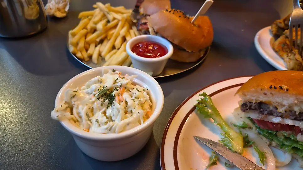 Coleslaw received through the review event