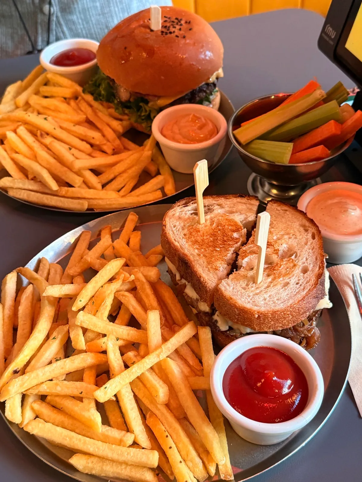 Patty Melt made with rye toast