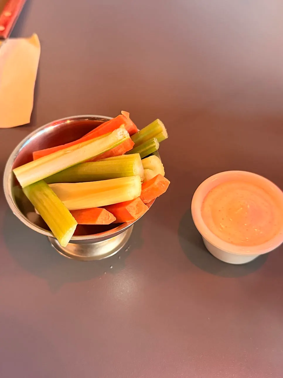 Vegetable sticks made of celery and carrot