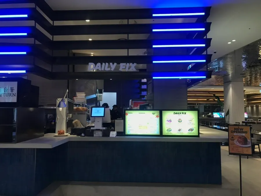 Entrance to the Gourmet494 food court on B2 of Nine One Hannam