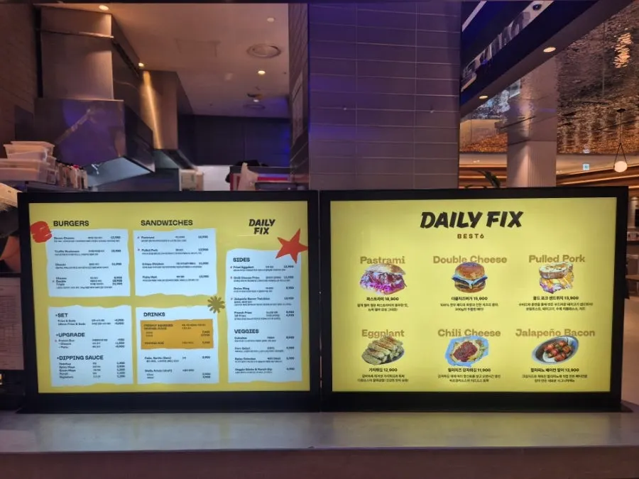 Best menu items and prices at Daily Fix Hannam