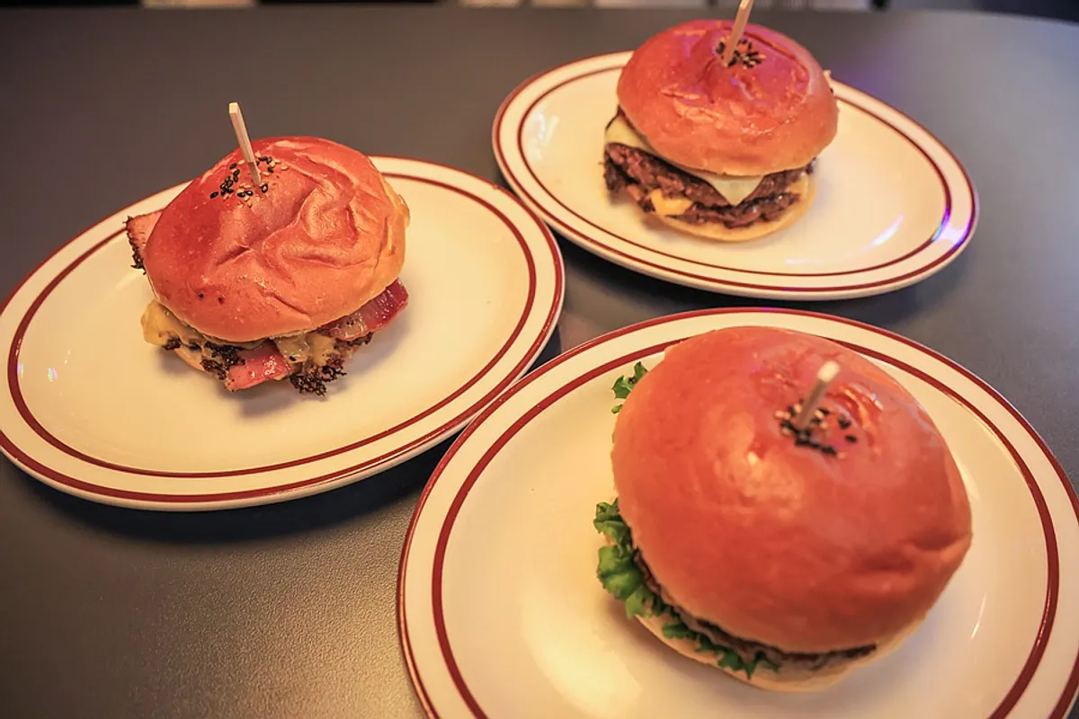 Signature photo of handmade burgers at Daily Fix Seocho Gyodae Branch